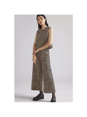 Anthropologie Maeve Leopard Brocade Pants